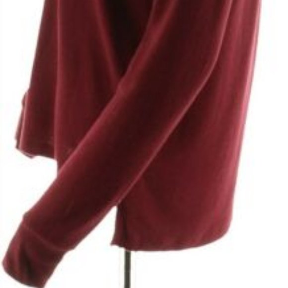 NWT PEACE LOVE WORLD GOOD THINGS SHIRT XXS MERLOT - Picture 4 of 9